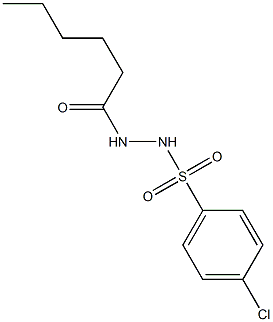 N'-(4-chlorophenyl)sulfonylhexanehydrazide Struktur