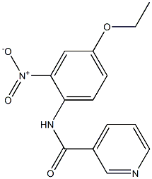 N-(4-ethoxy-2-nitrophenyl)pyridine-3-carboxamide Struktur