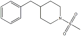 4-benzyl-1-methylsulfonylpiperidine Struktur