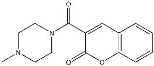 3-(4-methylpiperazine-1-carbonyl)chromen-2-one Struktur