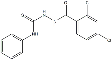 1-[(2,4-dichlorobenzoyl)amino]-3-phenylthiourea Struktur