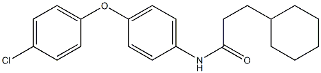 N-[4-(4-chlorophenoxy)phenyl]-3-cyclohexylpropanamide Struktur