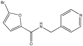 5-bromo-N-(pyridin-4-ylmethyl)furan-2-carboxamide Struktur