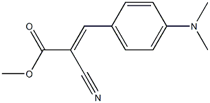 methyl (E)-2-cyano-3-[4-(dimethylamino)phenyl]prop-2-enoate Struktur