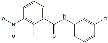 N-(3-chlorophenyl)-2-methyl-3-nitrobenzamide Struktur