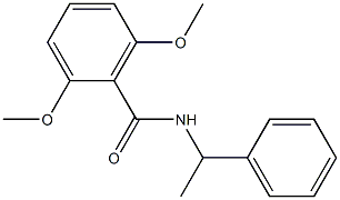 2,6-dimethoxy-N-(1-phenylethyl)benzamide Struktur