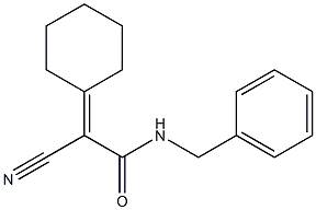 N-benzyl-2-cyano-2-cyclohexylideneacetamide Struktur