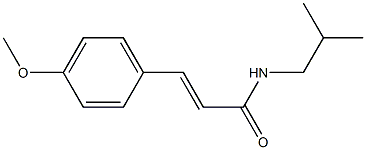 (E)-3-(4-methoxyphenyl)-N-(2-methylpropyl)prop-2-enamide Struktur