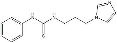 1-(3-imidazol-1-ylpropyl)-3-phenylthiourea Struktur