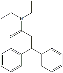 N,N-diethyl-3,3-diphenylpropanamide Struktur