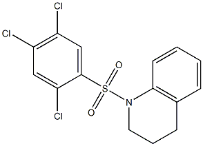 1-(2,4,5-trichlorophenyl)sulfonyl-3,4-dihydro-2H-quinoline Struktur