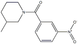 (3-methylpiperidin-1-yl)-(3-nitrophenyl)methanone Struktur