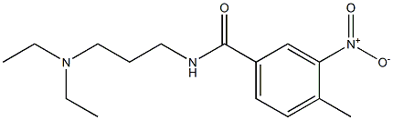 N-[3-(diethylamino)propyl]-4-methyl-3-nitrobenzamide Struktur