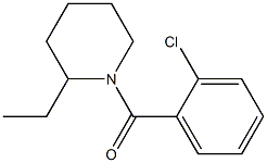 (2-chlorophenyl)-(2-ethylpiperidin-1-yl)methanone Struktur