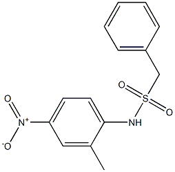 N-(2-methyl-4-nitrophenyl)-1-phenylmethanesulfonamide Struktur