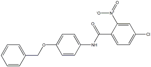 4-chloro-2-nitro-N-(4-phenylmethoxyphenyl)benzamide Struktur