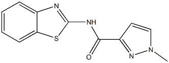 N-(1,3-benzothiazol-2-yl)-1-methylpyrazole-3-carboxamide Struktur