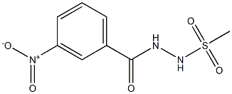 N'-methylsulfonyl-3-nitrobenzohydrazide Struktur