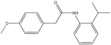 2-(4-methoxyphenyl)-N-(2-propan-2-ylphenyl)acetamide Struktur