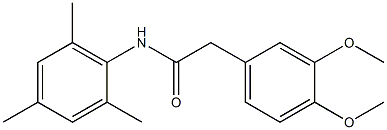 2-(3,4-dimethoxyphenyl)-N-(2,4,6-trimethylphenyl)acetamide Struktur