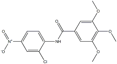 N-(2-chloro-4-nitrophenyl)-3,4,5-trimethoxybenzamide Struktur