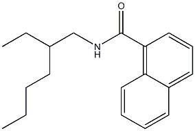 N-(2-ethylhexyl)naphthalene-1-carboxamide Struktur