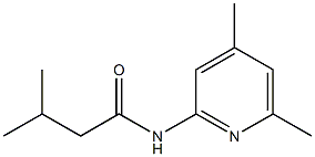 N-(4,6-dimethylpyridin-2-yl)-3-methylbutanamide Struktur