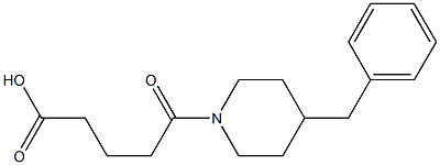 5-(4-benzylpiperidin-1-yl)-5-oxopentanoic acid Struktur