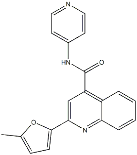 2-(5-methylfuran-2-yl)-N-pyridin-4-ylquinoline-4-carboxamide Struktur