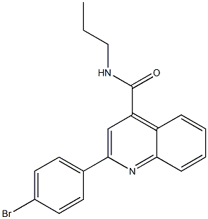 2-(4-bromophenyl)-N-propylquinoline-4-carboxamide Struktur