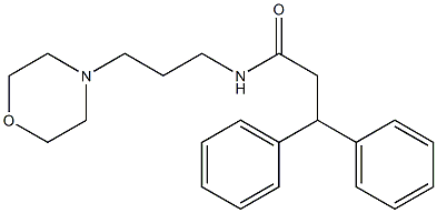 N-(3-morpholin-4-ylpropyl)-3,3-diphenylpropanamide Struktur