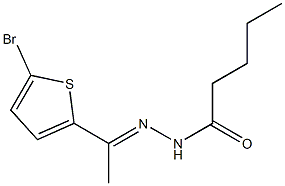 N-[(E)-1-(5-bromothiophen-2-yl)ethylideneamino]pentanamide Struktur