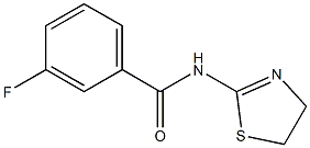 N-(4,5-dihydro-1,3-thiazol-2-yl)-3-fluorobenzamide Struktur