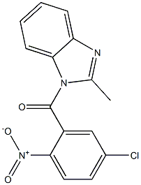 (5-chloro-2-nitrophenyl)-(2-methylbenzimidazol-1-yl)methanone Struktur