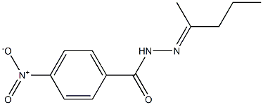 4-nitro-N-[(E)-pentan-2-ylideneamino]benzamide Struktur