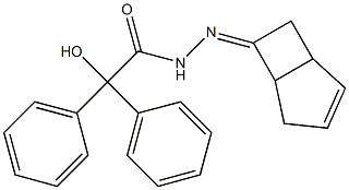 N-[(Z)-7-bicyclo[3.2.0]hept-3-enylideneamino]-2-hydroxy-2,2-diphenylacetamide Struktur