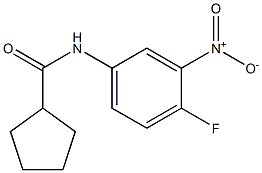 N-(4-fluoro-3-nitrophenyl)cyclopentanecarboxamide Struktur