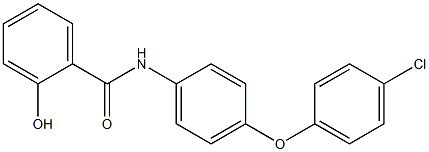 N-[4-(4-chlorophenoxy)phenyl]-2-hydroxybenzamide Struktur