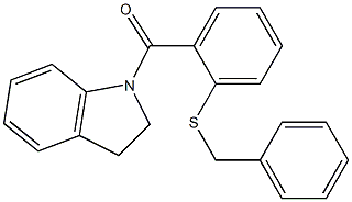 (2-benzylsulfanylphenyl)-(2,3-dihydroindol-1-yl)methanone Struktur