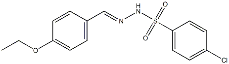 4-chloro-N-[(E)-(4-ethoxyphenyl)methylideneamino]benzenesulfonamide Struktur