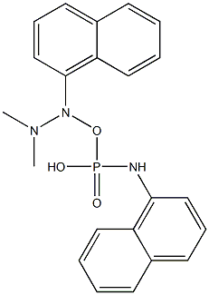 N-[dimethylamino-(naphthalen-1-ylamino)phosphoryl]naphthalen-1-amine Struktur