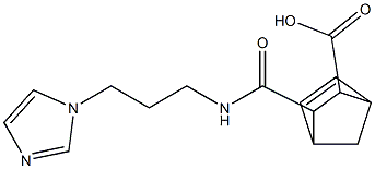 2-(3-imidazol-1-ylpropylcarbamoyl)bicyclo[2.2.1]hept-5-ene-3-carboxylic acid Struktur