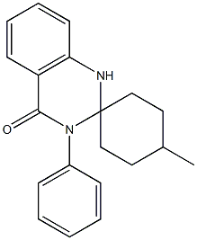 4'-methyl-3-phenylspiro[1H-quinazoline-2,1'-cyclohexane]-4-one Struktur