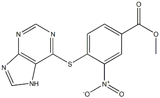 methyl 3-nitro-4-(7H-purin-6-ylsulfanyl)benzoate Struktur