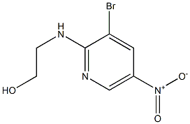 2-[(3-bromo-5-nitropyridin-2-yl)amino]ethanol Struktur