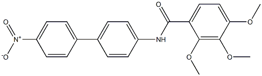 2,3,4-trimethoxy-N-[4-(4-nitrophenyl)phenyl]benzamide Struktur