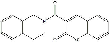 3-(3,4-dihydro-1H-isoquinoline-2-carbonyl)chromen-2-one Struktur