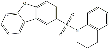 1-dibenzofuran-2-ylsulfonyl-3,4-dihydro-2H-quinoline Struktur