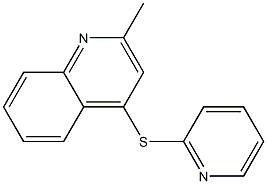 2-methyl-4-pyridin-2-ylsulfanylquinoline Struktur