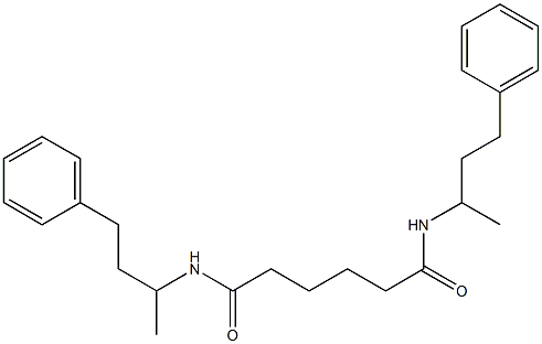 N,N'-bis(4-phenylbutan-2-yl)hexanediamide Struktur